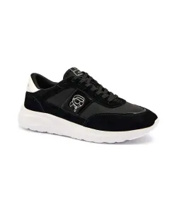 Кроссовки из кожи Serger Karl Lagerfeld, черный