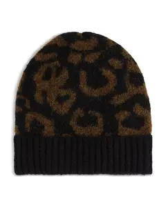 Шапка с животным принтом в стиле Rd Aqua, коричневый