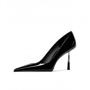 Туфли на тонком каблуке высотой 8,5 см для женщин Shesrim, Black