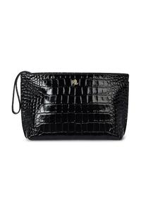 Кожаный клатч Lauren Ralph Lauren, черный