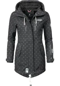 Функциональное пальто Marikoo "Zimtzicke", спортивная парка из софтшелла с капюшоном, черный