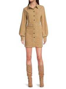 Платье-рубашка Sosi Corduroy Regular Mini Area Stars, желто-коричневый