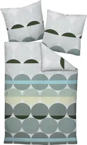 Комплект постельного белья Janine Design Mako-Satin 87104 JD Цвет шалфейно-зеленый Размер 135x200+80x80 Original Janine