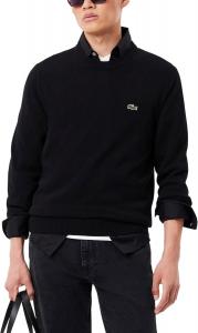 Lacoste мужской свитер с длинным рукавом и круглым вырезом, Regular Fit, Black