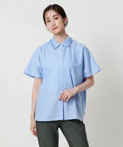 Мини-рубашка с оборками United Arrows, цвет Lt.Blue