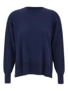 Свитер с разрезами и рубчатой вязкой Kaos, синий