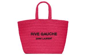 SAINT LAURENT Рафия сумка-шоппер