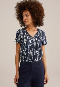 Футболка с принтом WE Fashion, темно-синий