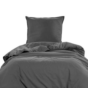Комплект постельного белья wometo Baumwolle, 135x200 см, антрацитовый