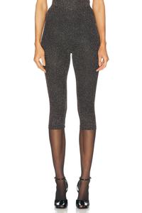 Cassia Capri Брюки Beaufille, Black & Gold