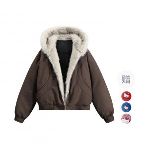 Hello Kitty Hello Kitty SS25 Пуховая куртка-пальто унисекс Sanrio, коричневый