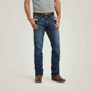Мужские прямые джинсы M5 Straight Stretch Madera Stackable Straight Leg - Длина 44 дюйма, цвет Heath ARIAT