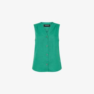 Жилет Whistles Laura с V-образным вырезом, зеленый