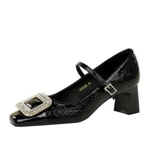 Bamiti Бронзовые женские мэри джейн на массивном каблуке 5 см Как по ровной земле, цвет Bronze