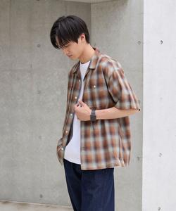 Рубашка-панама в клетку с эффектом омбре Coen, цвет Beige