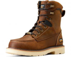 Ботинки Ariat Rebar Lift 8" Waterproof Composite Toe Work, цвет Distressed Brown