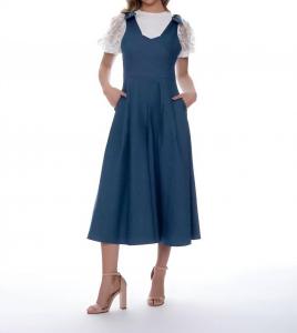 Джинсовый комбинезон в синем цвете Gracia