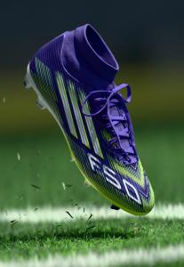 Кроссовки Adidas Performance F50 LEAGUE MID FIRM GROUND/ MULTI GROUND FOOTBALL BOOTS, Purple Rush/Footwear White/Lucid Lemon/Purple
