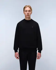 Мужская толстовка с круглым вырезом зеленого цвета Napapijri