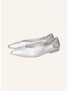 MELVIN & HAMILTON Кожаные балетки "Alora 1" серебристого цвета