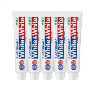 LION Зубная паста King Bright White защитная для очистки и свежести дыхания 120г*5/120г*6