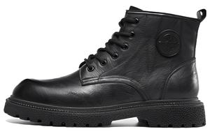 Ботинки Мартин мужские удлиненные до щиколотки HARSON, черные (на флисовой подкладке)