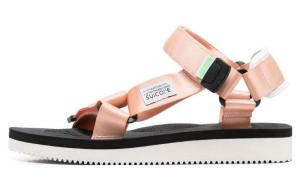 Пляжные сандалии мужские розово-лососевого цвета Suicoke