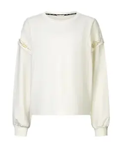 Толстовка с крупными жемчужными бусинами Liu Jo, белый