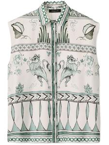 Fabiana Filippi рубашка с графичным принтом, белый