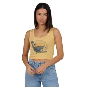 Футболка без рукавов Salty Crew Beach scene, желтый