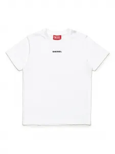 Футболка с логотипом Diesel Kids, белый