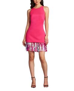 Платье SHO с пайетками и бахромой Tadashi Shoji, Pink