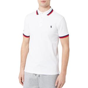 Футболка поло с вышитым логотипом Polo Ralph Lauren, белая