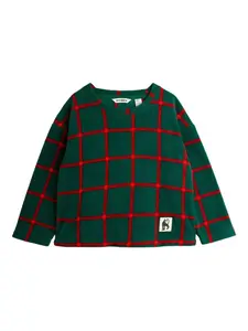 Топ с нашивками Mini Rodini, зеленый