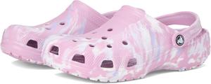 Сабо Унисекс Классические мраморные кломпы с эффектом тай-дай Crocs, Hydrangea/Multi