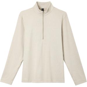 Мужская мягкая флисовая толстовка с полузастежкой Lululemon, белый