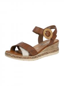 Сандалии на плоской подошве remonte Keilsandaletten, коричневый