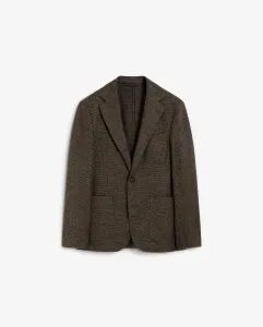 Мужской пиджак прямого кроя с накладными передними карманами Scalpers, коричневый