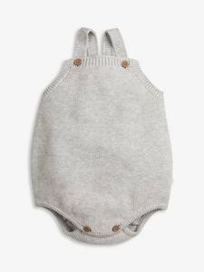 Детский хлопчатобумажный трикотажный комбинезон The Little Tailor, серый