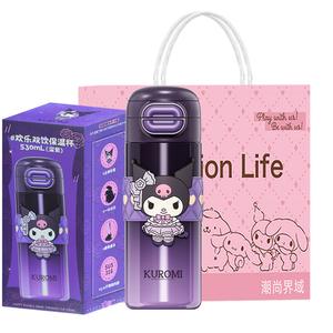 Хелло Китти двойная термочашка 530 мл Sanrio, темно-фиолетовый