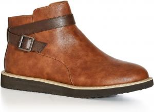 Женские ботильоны Avenue Valentina с широким голенищем, коричневый