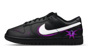 Nike Мужские низкие скейтбордистские кроссовки Dunk, черный