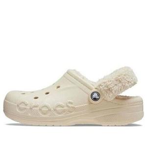 Кроссовки Crocs Baya Lined Fuzz Strap Clogs 'White', белый