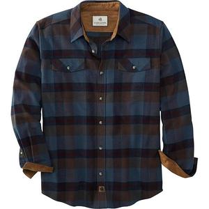 Мужская легендарная фланелевая рубашка casual с эффектом stretch Legendary Whitetails, Cobalt Carbon Plaid