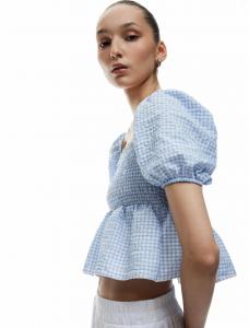 Блуза Koton, светло-голубой