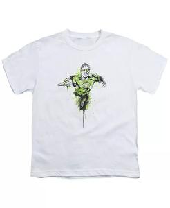 Футболка с коротким рукавом и татуировкой для мальчиков Green Lantern, белый