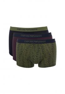 Боксеры шорты трусы три в упаковке Emporio Armani, зеленый