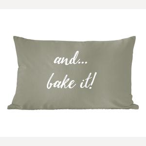 Декоративная подушка MuchoWow Диванная подушка Декоративная подушка для гостиной 60 x 40 см Пословицы - Цитаты - И... Испеките! - Выпечка - Чехлы для подушек - Декоративные чехлы для подушек - Декоративные чехлы для подушек