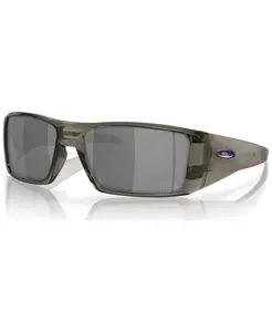 Мужские солнцезащитные очки Heliostat, зеркальные OO9231 Oakley, серый