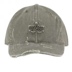 Кепка Alpha Industries с логотипом Acid, зеленый